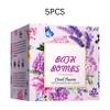 ACSUSS Bath Bombs 5-Pack, Assorted Fruity Scents for Women, Moisturizing Fizzies with Essential Oils for Bath Time Lavender One Size view 2