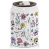 longlugoo Personalized Wax Warmer, Custom Baby Name Wildflower Decorations for Home, Ceramic Xmas Wax Melt Warmer, Xmas Decor for Living Room Kitchen Bathroom Home view 1