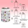 longlugoo Personalized Wax Warmer, Custom Baby Name Wildflower Decorations for Home, Ceramic Xmas Wax Melt Warmer, Xmas Decor for Living Room Kitchen Bathroom Home view 3