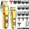 YHNNH Professional Hair Clippers, All-Metal Hair Clipper Set, Cordless Men's Hair Clipper, Electric Hair and Beard Trimming Tools view 1