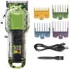 YHNNH Men's Hair Clipper, Green Transparent Model, Rechargeable Professional Hair Clipper, Cordless Trimmer with Gradient Blades. view 1