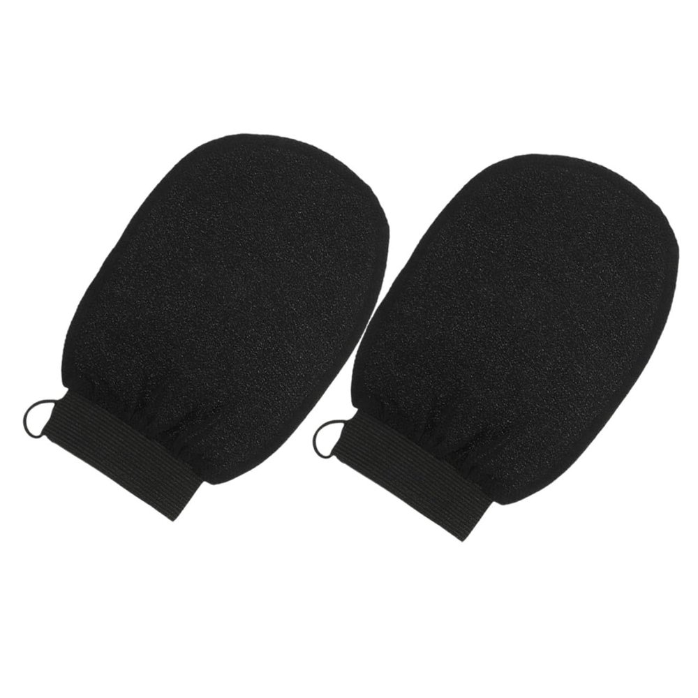 FRCOLOR 2Pcs Exfoliating Shower Gloves Body Scrubber Mitts for Deep Skin Cleansing and Massage Rayon Material Bath Gloves for Neck Shoulders Feet Arms Legs Chest Back Spa Use