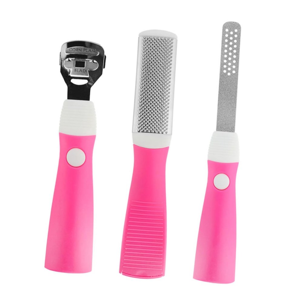 ARTSEWPLY Multi-Purpose Pink Foot File Pedicure Set with Tools for Dead Skin Removal Callus and Corn Exfoliator Suitable for Professional and Home Use Feet