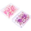 BAZEITFLOW 100pcs Double-ended Eyeshadow Sponge Applicators Non-latex Cosmetic Makeup Brushes for Precise Eye Shadow Application Portable Disposable Eye Brushes for Travel Daily Use Weddings view 1