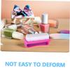 BAZEITFLOW 4Pcs Nail Cleaning Brush Kit Home Nail Brush Small Lightweight Manicure Tools for Fingernail and Dust Removal Random Color view 4