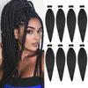 Braiding Hair Pre Stretched Black Braiding Hair for Kids 16 inch 8 Packs view 1
