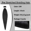 Braiding Hair Pre Stretched Black Braiding Hair for Kids 16 inch 8 Packs view 2