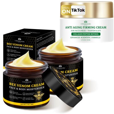 2PCS Bee Venom Comprehensive Cream + Tighten & Lift Neck Cream | Dual Firming & Anti-Aging Skincare Set