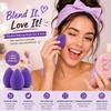 Makeup Sponge For Real Results 3 Pack, Soft Latex-Free Beauty Sponge, Wet & Dry Use Cosmetic Applicator (Purple) view 3