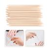 FAVOMOTO 100pcs Wooden Manicure Cuticle Sticks Nail Art Tools for Pedicure Nail Cleaning and Removal Suitable for Professionals and Beginners view 3