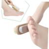FAVOMOTO 2pcs Double-Sided Pumice Foot Callus Brush Bristles Pedicure File for Removing Dry Hard Skin and Dead Cells Portable Foot Care Tool for Smooth Soft view 4