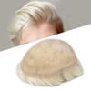 Hair Wonders Toupee Hair for Men Full French Lace Hairpiece for Mens Toupee Real Human Hair Replacement System for Men Protesis Capilar 8X10-100% density #60RY view 1
