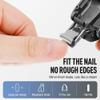 Advanced Foldable Car-Shaped Nail Clipper, Portable Mini Nail Trimmer, Magnetic Splash-Proof Stainless Steel Fingernail & Toenail Trimmer, Repair Finger Cutter for Thick/Hard Nails (Silver) view 2