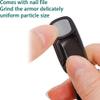 Advanced Foldable Car-Shaped Nail Clipper, Portable Mini Nail Trimmer, Magnetic Splash-Proof Stainless Steel Fingernail & Toenail Trimmer, Repair Finger Cutter for Thick/Hard Nails (Silver) view 3