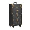 Fulavorty Cosmetic Train Case,Makeup Organizer Travel Case with Multiple Compartments,Rolling Makeup Case,Makeup Train Case,Professional Makeup Case with Wheels for Make-up Artists,55Lbs Load-Bearing view 1