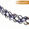 CTIRCHIU 5Pcs Wide Fabric Hair Hoops Reusable Hair Bands with Floral Patterns Non-slip Headbands for Daily Home Use in Black Burgundy Navy and Floral Colors view 3