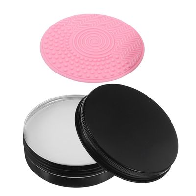 Beaupretty Makeup Brush Cleaner with Soap Black Cosmetic Brush Cleaning Tool Quick and Easy Deep Clean for Eyeshadow Practical Gift for Makeup Lovers