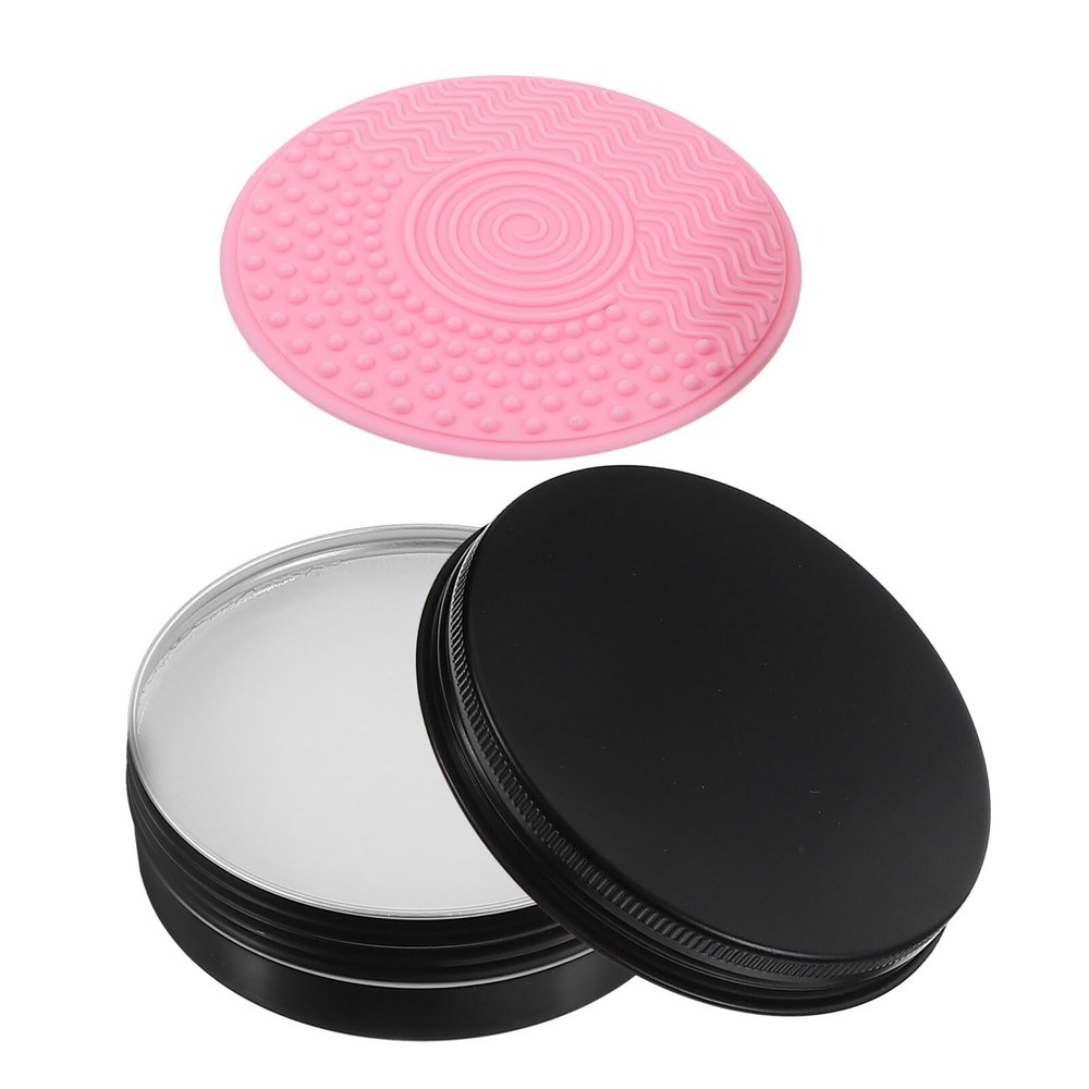 Beaupretty Makeup Brush Cleaner with Soap Black Cosmetic Brush Cleaning Tool Quick and Easy Deep Clean for Eyeshadow Practical Gift for Makeup Lovers