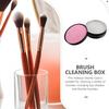 Beaupretty Makeup Brush Cleaner with Soap Black Cosmetic Brush Cleaning Tool Quick and Easy Deep Clean for Eyeshadow Practical Gift for Makeup Lovers view 3