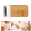 Beaupretty Portable Jade Facial Roller for Skin Care Stainless Steel Massage Tool Compact Relaxation Massager for Face Eye Care and Muscle Stress Reduction Professional Spa Accessory view 2