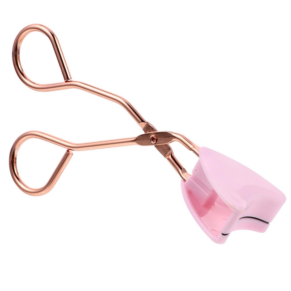 LOLIPPYY Magnetic Eyelash Curler Stainless Steel Lashes Clip Makeup Tool with Rose Gold Handle for Women Lightweight Portable Professional Lash Curling