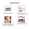 LOLIPPYY Magnetic Eyelash Curler Stainless Steel Lashes Clip Makeup Tool with Rose Gold Handle for Women Lightweight Portable Professional Lash Curling view 2