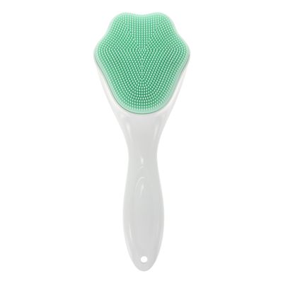 OSOLADY Long Handle Silicone Cat Claw Face Brush Handheld Facial Scrubber Deep Cleansing Exfoliator for Sensitive Skin Pore Massage and Blackhead Removal with Soft Silicone Bristles
