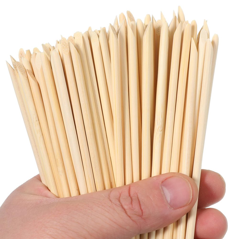 100 PCS 4.5 Inches Wood Double Heads Cuticle Pusher Stick, Wooden Cuticle Pusher Orange Wood Sticks for Nails Stick Manicure Pedicure Tool Nail Cuticles Remover Cleaning Tool Set for Home Salon