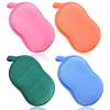 4 Pcs Baby Bath Sponge, Plant Fiber Kids Bath Sponges, Soft Absorbent Exfoliating Kids Loofah with Hanging Hole, Double-Sided Absorbent Reuseable Gourd Baby Sponge for Bathing Fit All Skin view 1