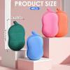 4 Pcs Baby Bath Sponge, Plant Fiber Kids Bath Sponges, Soft Absorbent Exfoliating Kids Loofah with Hanging Hole, Double-Sided Absorbent Reuseable Gourd Baby Sponge for Bathing Fit All Skin view 2