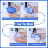 4 Pcs Baby Bath Sponge, Plant Fiber Kids Bath Sponges, Soft Absorbent Exfoliating Kids Loofah with Hanging Hole, Double-Sided Absorbent Reuseable Gourd Baby Sponge for Bathing Fit All Skin view 4