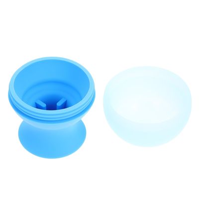 Beaupretty Silicone Ice Face Roller Cooling Massager for Puffiness and Relief Blue Facial Skin Care Tool to Tighten Pores Reduce Redness Circulation and Easy to Clean