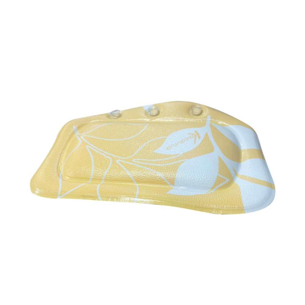 Mobestech Soft PVC Bath Tub Neck Pillow with Strong Suction Cups Comfortable Headrest for Relaxing Bath Experience Easy Install Bathroom Accessory for Adults Design