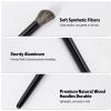 Angled Nose Contour Brush - Small Precision Powder Contouring Makeup Brushes for Nose Shading, Eye Crease Detail & Highlighter, Professional Soft Synthetic Countour Nose Brush, Seamless Blending Tool view 2