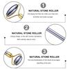 Beaupretty Natural Stone Face Roller Massager for Facial Skin Tightening and Wrinkle Reduction Muscle Relaxing Slimming Tool with Dual-Head Design for Enhanced Absorption and Improved view 4