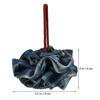 ARTSEWPLY 3 Pcs Rose-Shaped Soft Loofah Sponge Dense Mesh Body Scrubber with Rich Foam for Gentle Exfoliation Lightweight Bath Ball in Navy Khaki and Red for Women Bath Use view 2