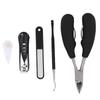 ARTSEWPLY Stainless Steel Nail Clippers Set for Home Use Lightweight Manicure Pedicure Tools with Design Black Nail Pliers for Thick and Ingrown Toenails Easy to Clean and Safe view 1