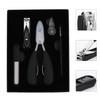 ARTSEWPLY Stainless Steel Nail Clippers Set for Home Use Lightweight Manicure Pedicure Tools with Design Black Nail Pliers for Thick and Ingrown Toenails Easy to Clean and Safe view 3