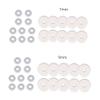 Pjeghbvop 20Pcs/set Piercing Discs Soft Anti Hyperplasia Anti-sagging Fixed Rings For Nose Ear Cartilage Soft Gasket Silicone Flying Saucer view 3