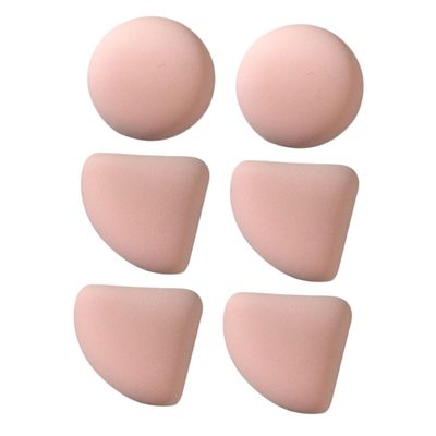 Beaupretty 6pcs Professional Makeup Powder Puff Soft Supple Cosmetic Blending Sponges for Loose and Liquid Foundation Dual-use Face Makeup Tools for Home and Salon