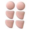 Beaupretty 6pcs Professional Makeup Powder Puff Soft Supple Cosmetic Blending Sponges for Loose and Liquid Foundation Dual-use Face Makeup Tools for Home and Salon view 1