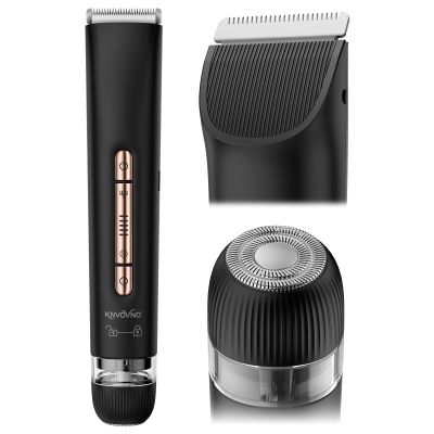 knvovno Bikini & Body Hair Trimmer for Women, Dual Head - IPX7 Waterproof Electric Razor for Gentle Pubic, Facial, Underarm, and Leg Shaving