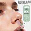 5PCS 2-in-1 Nasal Hair Cutter,Double Sided Nose Hair Trimmer for Men&Women,360 Rotating Manual NoseHair Cutter,Nose Hair Knife,Portable Nostril Hairs Remover Tool for Home Travel Essentials,Colorful view 3