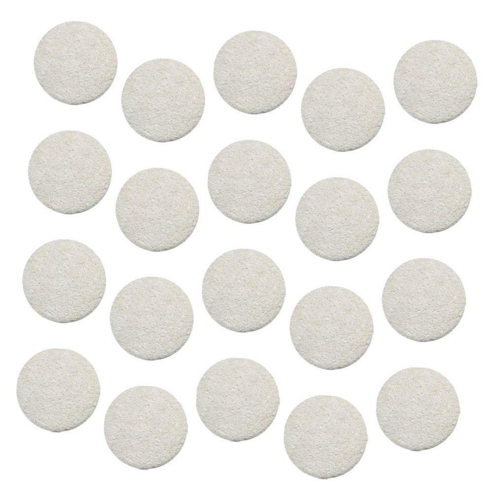 Beaupretty 20Pcs Natural Loofah Sponge Puff Facial Cleansing Pads Lightweight Reusable Makeup Remover for Home Travel Skin Exfoliator Safe Gentle Removal