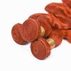 Ginger Bundle Color 350 Body Wave Human Hair Bundles 8A Grade Orange 3 Bundles 12 14 16 Inch Color 350 Ginger Body Wave Bundle Orange Hair Extensions view 4