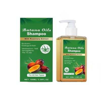 LANGSTON Batana Hair Oil Rosemary Extract Shampoo Deep Moisturizing Scalp Care for Dry Damaged Hair All Hair Types Gentle Cleansing Restores Shine and Texture,Green