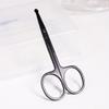 Phefop Eyebrow Scissors Eyebrow Trimmer Eyelash Scissors Stainless Steel Comb Design for Eyebrow Eyelash Lip Face Hair Grooming view 1