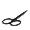 Phefop Eyebrow Scissors Eyebrow Trimmer Eyelash Scissors Stainless Steel Comb Design for Eyebrow Eyelash Lip Face Hair Grooming view 2