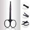 Phefop Eyebrow Scissors Eyebrow Trimmer Eyelash Scissors Stainless Steel Comb Design for Eyebrow Eyelash Lip Face Hair Grooming view 3