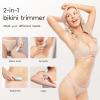 knvovno Bikini & Body Hair Trimmer for Women, Dual Head - IPX7 Waterproof Electric Razor for Gentle Pubic, Facial, Underarm, and Leg Shaving view 4